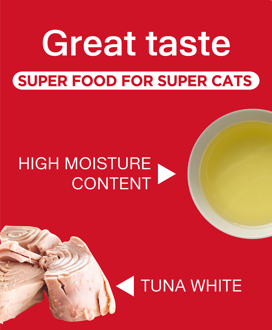 O’KAT。Tuna White+Cranberry In Water Dog Being