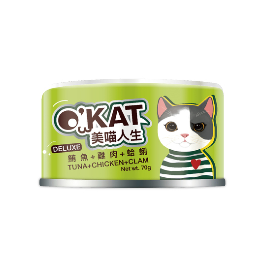 O'KAT。Deluxe Tuna + Chicken + Clams