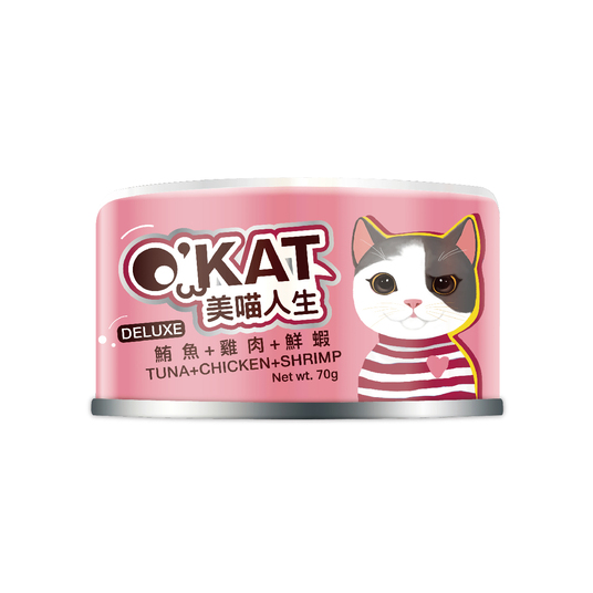 O'KAT。Deluxe Chicken + Tuna + Shrimp