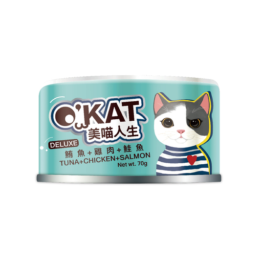 O'KAT。Deluxe  Chicken + Tuna + Salmon