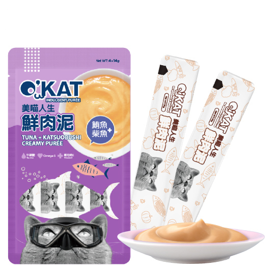 美喵人生。鮮肉泥 鮪魚+柴魚